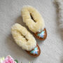 Sunny Sheepskin Moccasin Slippers, thumbnail 4 of 5