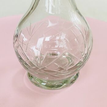 Vintage Decorative Crystal Cut Glass Perfume Bottle ~ 27, 6 of 6
