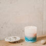 Hand Painted Soy Candle | Sea Salt + Earthy Herbs, thumbnail 4 of 5