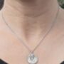 Sterling Silver Tree Of Life 80th Birthday Sixpence Necklace, thumbnail 5 of 12