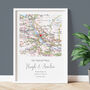 Personalised Map Print Ordnance Survey Landranger UK Edition, thumbnail 1 of 12