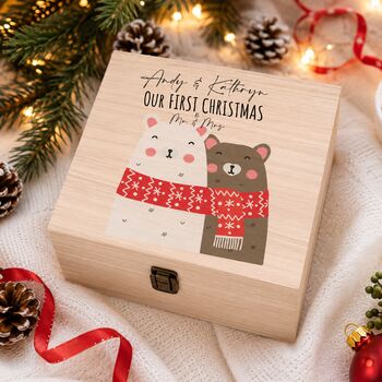 Personalised First Christmas Married Box, 3 of 4