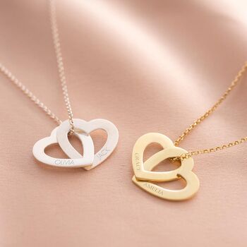 Sterling Silver Infinity Heart Personalised Necklace, 2 of 12