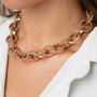 Textured Link Chain Statement Necklace, thumbnail 1 of 3