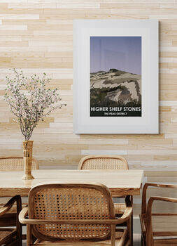 Higher Shelf Stones Peak District Art Print, 3 of 4