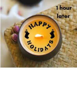 Happy Holidays Secret Message Candle, 5 of 5