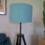 Honeycomb Pattern Lampshade In Cornflower Blue, thumbnail 1 of 5