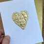 Personalised Gold Foil Heart Mum Birthday Card, thumbnail 8 of 12