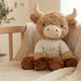 Personalised Harriet Highland Cow Soft Toy, thumbnail 8 of 11