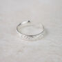 Sterling Silver Lace Texture Toe Ring, thumbnail 1 of 4