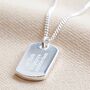 Personalised Double Dog Tag Charm Necklace, thumbnail 3 of 8