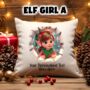 Personalised Christmas Elf Breakout Gift Cushion, thumbnail 4 of 6