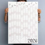 2026 Year Planner B+W Wall Calendar, thumbnail 1 of 8