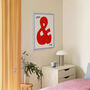 You And Me Hand Painted Typography Wall Art Print, thumbnail 8 of 8