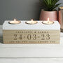 Personalised Wedding Date Tea Light Box, thumbnail 3 of 3