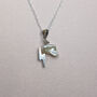 Storm Cloud And Lightning Necklace, thumbnail 3 of 4