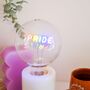 Pride Text Bulb And Desk Lamp, thumbnail 2 of 6