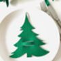 Eco Christmas Tree Cutlery Holder Set Of Six, thumbnail 4 of 5