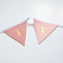 Pink Nursery Personalised Bunting, thumbnail 3 of 5