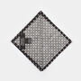 Mens Black And White Polkadot Print Pocket Square, thumbnail 8 of 8