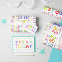'60 Today' 60th Birthday Wrapping Paper Set, thumbnail 2 of 2