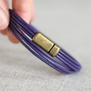 Leather Cord Wrap Bracelet, 8 of 12