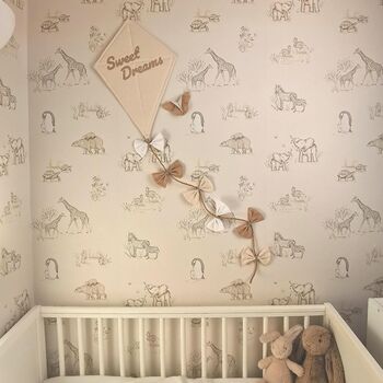 Boho Nursery Decor, Fabric Kite Wall Hanging, 2 of 6