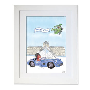 Sport Car Of The Louvre Children's Print, 5 of 5
