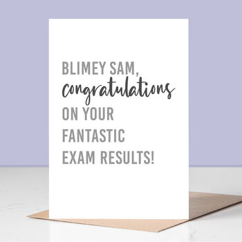 Personalised Fantastic Results Exam Card, 3 of 3