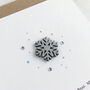 Snowflake And Sparkles Christmas Card, thumbnail 3 of 5