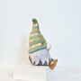 Gonk Handmade Scandinavian Gnome Green And Gold, thumbnail 2 of 8
