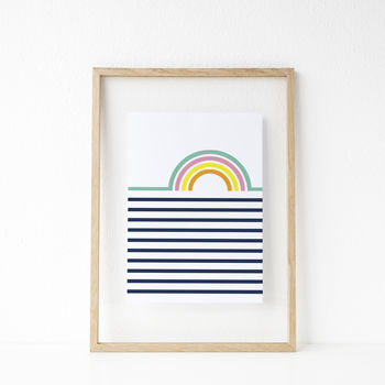 Rainbow Stripe Print, 2 of 4