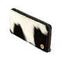 Ladies Black And White Cowhide Leather Purse, thumbnail 3 of 6