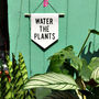 Water The Plants Papercut Flag Banner, thumbnail 1 of 1