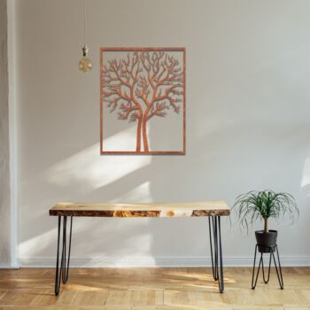 Metal Split Dry Tree Of Life Wall Art Home Room Decor, 7 of 12