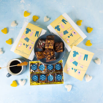 'Baby Clothes' Vegan Luxury Brownie Gift, 3 of 5