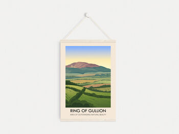 Ring Of Gullion Aonb Travel Poster Art Print, 6 of 8