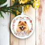Personalised Chow Chow Floral Keepsake Gift, thumbnail 2 of 2