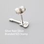 Sterling Silver Tiny Electric Guitar Stud Earrings, thumbnail 7 of 12