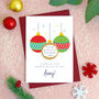 Personalised Christmas Baubles Scratch Card, thumbnail 5 of 9