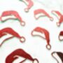 16 X Santa Hat Christmas Confetti, Table Scatter, Decorations, Festive Decor, thumbnail 5 of 5