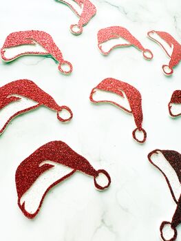 16 X Santa Hat Christmas Confetti, Table Scatter, Decorations, Festive Decor, 5 of 5