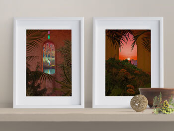 Mystical Esoteric Scenery Art Print Set Of Two, 3 of 6