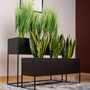 Black Very Long Metal Planter On Stand, thumbnail 2 of 11