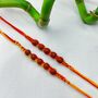 Rudraksh Beads Simple Rakhi For Raksha Bandhan, thumbnail 1 of 7