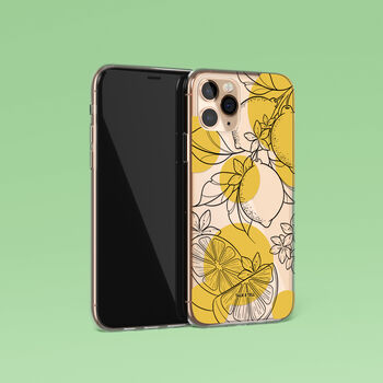 Lemon Floral Phone Case For iPhone, 4 of 10