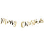 Gold Foiled Merry Christmas Bunting, thumbnail 2 of 3