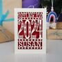 Personalised Papercut Happy New Year Card, thumbnail 7 of 12