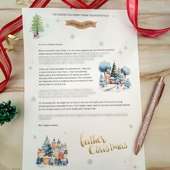Personalised Nice List Letter From Santa, 5 of 11