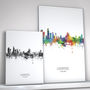 Liverpool Skyline Portrait Print And Box Canvas, thumbnail 2 of 5